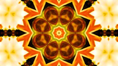 Soyut boya fırça mürekkep patlayabilir formanın düzgün kavramı simetrik desen süs dekoratif Kaleidoscope hareketi geometrik daire ve yıldız şekli