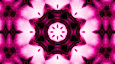 Soyut boya fırça mürekkep patlayabilir formanın düzgün kavramı simetrik desen süs dekoratif Kaleidoscope hareketi geometrik daire ve yıldız şekli