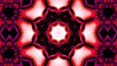 Soyut boya fırça mürekkep patlayabilir formanın düzgün kavramı simetrik desen süs dekoratif Kaleidoscope hareketi geometrik daire ve yıldız şekli