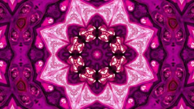 Soyut boya fırça mürekkep patlayabilir formanın düzgün kavramı simetrik desen süs dekoratif Kaleidoscope hareketi geometrik daire ve yıldız şekli