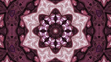 Soyut boya fırça mürekkep patlayabilir formanın düzgün kavramı simetrik desen süs dekoratif Kaleidoscope hareketi geometrik daire ve yıldız şekli