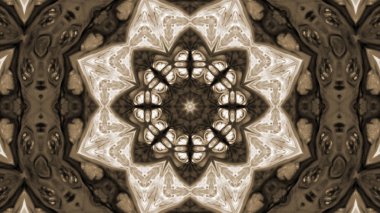 Soyut boya fırça mürekkep patlayabilir formanın düzgün kavramı simetrik desen süs dekoratif Kaleidoscope hareketi geometrik daire ve yıldız şekli