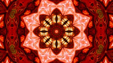 Soyut boya fırça mürekkep patlayabilir formanın düzgün kavramı simetrik desen süs dekoratif Kaleidoscope hareketi geometrik daire ve yıldız şekli