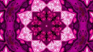 Soyut boya fırça mürekkep patlayabilir formanın düzgün kavramı simetrik desen süs dekoratif Kaleidoscope hareketi geometrik daire ve yıldız şekli