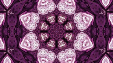 Soyut boya fırça mürekkep patlayabilir formanın düzgün kavramı simetrik desen süs dekoratif Kaleidoscope hareketi geometrik daire ve yıldız şekli