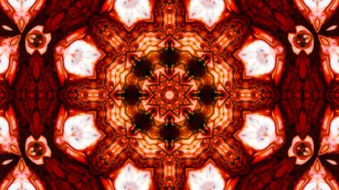 Soyut boya fırça mürekkep patlayabilir formanın düzgün kavramı simetrik desen süs dekoratif Kaleidoscope hareketi geometrik daire ve yıldız şekli