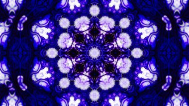 Soyut boya fırça mürekkep patlayabilir formanın düzgün kavramı simetrik desen süs dekoratif Kaleidoscope hareketi geometrik daire ve yıldız şekli