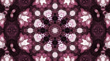 Soyut boya fırça mürekkep patlayabilir formanın düzgün kavramı simetrik desen süs dekoratif Kaleidoscope hareketi geometrik daire ve yıldız şekli