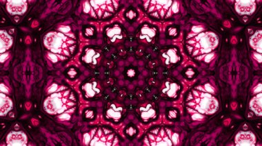 Soyut boya fırça mürekkep patlayabilir formanın düzgün kavramı simetrik desen süs dekoratif Kaleidoscope hareketi geometrik daire ve yıldız şekli