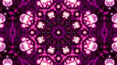 Soyut boya fırça mürekkep patlayabilir formanın düzgün kavramı simetrik desen süs dekoratif Kaleidoscope hareketi geometrik daire ve yıldız şekli