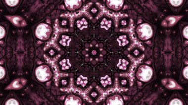 Soyut boya fırça mürekkep patlayabilir formanın düzgün kavramı simetrik desen süs dekoratif Kaleidoscope hareketi geometrik daire ve yıldız şekli