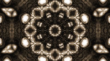 Soyut boya fırça mürekkep patlayabilir formanın düzgün kavramı simetrik desen süs dekoratif Kaleidoscope hareketi geometrik daire ve yıldız şekli