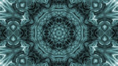 Soyut boya fırça mürekkep patlayabilir formanın düzgün kavramı simetrik desen süs dekoratif Kaleidoscope hareketi geometrik daire ve yıldız şekli