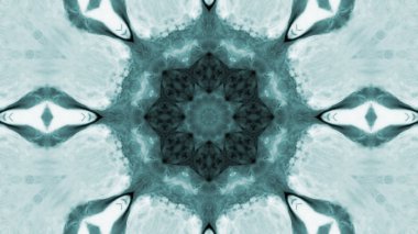 Soyut boya fırça mürekkep patlayabilir formanın düzgün kavramı simetrik desen süs dekoratif Kaleidoscope hareketi geometrik daire ve yıldız şekli