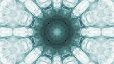 Soyut boya fırça mürekkep patlayabilir formanın düzgün kavramı simetrik desen süs dekoratif Kaleidoscope hareketi geometrik daire ve yıldız şekli