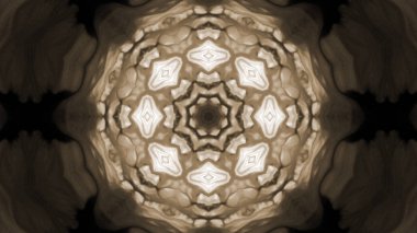 Soyut boya fırça mürekkep patlayabilir formanın düzgün kavramı simetrik desen süs dekoratif Kaleidoscope hareketi geometrik daire ve yıldız şekli