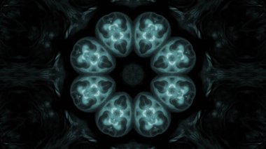 Soyut boya fırça mürekkep patlayabilir formanın düzgün kavramı simetrik desen süs dekoratif Kaleidoscope hareketi geometrik daire ve yıldız şekli