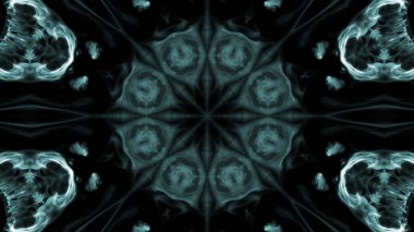 Soyut boya fırça mürekkep patlayabilir formanın düzgün kavramı simetrik desen süs dekoratif Kaleidoscope hareketi geometrik daire ve yıldız şekli