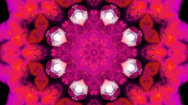 Soyut boya fırça mürekkep patlayabilir formanın düzgün kavramı simetrik desen süs dekoratif Kaleidoscope hareketi geometrik daire ve yıldız şekli