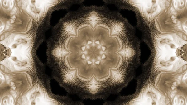 Soyut boya fırça mürekkep patlayabilir formanın düzgün kavramı simetrik desen süs dekoratif Kaleidoscope hareketi geometrik daire ve yıldız şekli