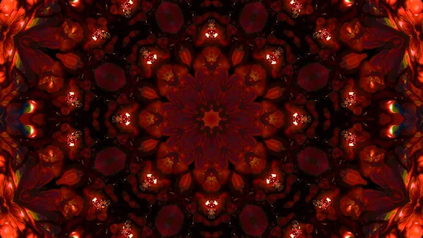 Soyut boya fırça mürekkep patlayabilir formanın düzgün kavramı simetrik desen süs dekoratif Kaleidoscope hareketi geometrik daire ve yıldız şekli