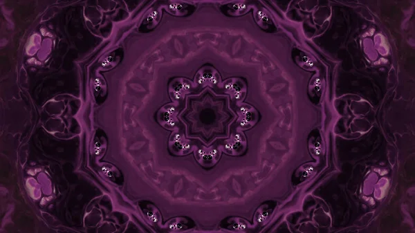 Soyut boya fırça mürekkep patlayabilir formanın düzgün kavramı simetrik desen süs dekoratif Kaleidoscope hareketi geometrik daire ve yıldız şekli