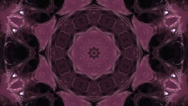 Soyut boya fırça mürekkep patlayabilir formanın düzgün kavramı simetrik desen süs dekoratif Kaleidoscope hareketi geometrik daire ve yıldız şekli