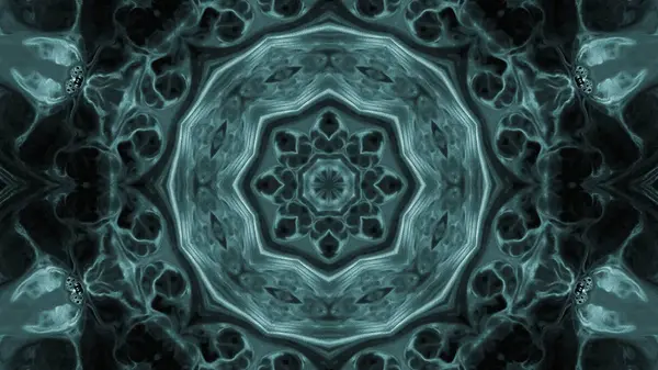 Soyut boya fırça mürekkep patlayabilir formanın düzgün kavramı simetrik desen süs dekoratif Kaleidoscope hareketi geometrik daire ve yıldız şekli