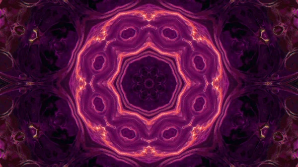 Soyut boya fırça mürekkep patlayabilir formanın düzgün kavramı simetrik desen süs dekoratif Kaleidoscope hareketi geometrik daire ve yıldız şekli