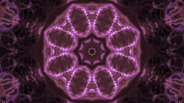 Soyut boya fırça mürekkep patlayabilir formanın düzgün kavramı simetrik desen süs dekoratif Kaleidoscope hareketi geometrik daire ve yıldız şekli