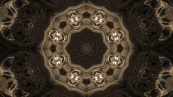 Soyut boya fırça mürekkep patlayabilir formanın düzgün kavramı simetrik desen süs dekoratif Kaleidoscope hareketi geometrik daire ve yıldız şekli