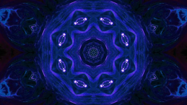 Soyut boya fırça mürekkep patlayabilir formanın düzgün kavramı simetrik desen süs dekoratif Kaleidoscope hareketi geometrik daire ve yıldız şekli