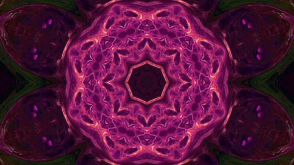 Soyut boya fırça mürekkep patlayabilir formanın düzgün kavramı simetrik desen süs dekoratif Kaleidoscope hareketi geometrik daire ve yıldız şekli