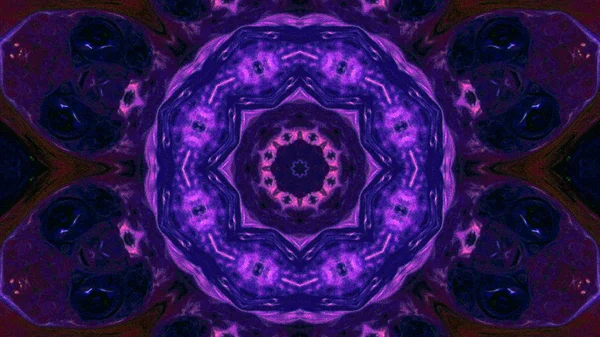 Soyut boya fırça mürekkep patlayabilir formanın düzgün kavramı simetrik desen süs dekoratif Kaleidoscope hareketi geometrik daire ve yıldız şekli