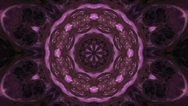 Soyut boya fırça mürekkep patlayabilir formanın düzgün kavramı simetrik desen süs dekoratif Kaleidoscope hareketi geometrik daire ve yıldız şekli