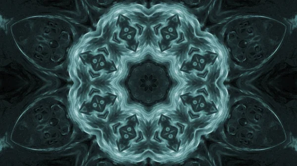 Soyut boya fırça mürekkep patlayabilir formanın düzgün kavramı simetrik desen süs dekoratif Kaleidoscope hareketi geometrik daire ve yıldız şekli