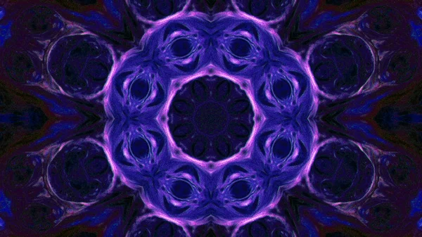 Soyut boya fırça mürekkep patlayabilir formanın düzgün kavramı simetrik desen süs dekoratif Kaleidoscope hareketi geometrik daire ve yıldız şekli