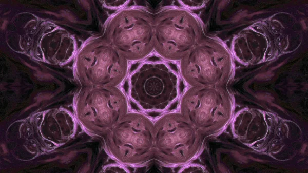 Soyut boya fırça mürekkep patlayabilir formanın düzgün kavramı simetrik desen süs dekoratif Kaleidoscope hareketi geometrik daire ve yıldız şekli