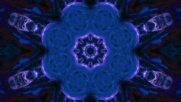 Soyut boya fırça mürekkep patlayabilir formanın düzgün kavramı simetrik desen süs dekoratif Kaleidoscope hareketi geometrik daire ve yıldız şekli