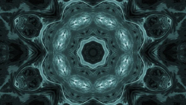 Soyut boya fırça mürekkep patlayabilir formanın düzgün kavramı simetrik desen süs dekoratif Kaleidoscope hareketi geometrik daire ve yıldız şekli