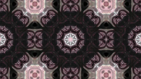 Soyut boya fırça mürekkep patlayabilir formanın düzgün kavramı simetrik desen süs dekoratif Kaleidoscope hareketi geometrik daire ve yıldız şekli