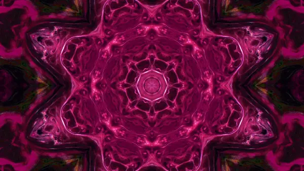 Soyut boya fırça mürekkep patlayabilir formanın düzgün kavramı simetrik desen süs dekoratif Kaleidoscope hareketi geometrik daire ve yıldız şekli