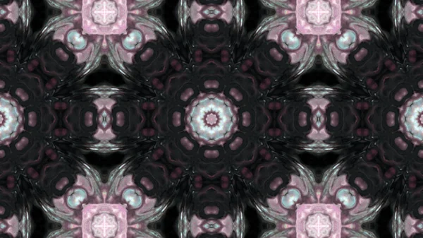 Soyut boya fırça mürekkep patlayabilir formanın düzgün kavramı simetrik desen süs dekoratif Kaleidoscope hareketi geometrik daire ve yıldız şekli