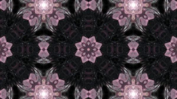 Soyut boya fırça mürekkep patlayabilir formanın düzgün kavramı simetrik desen süs dekoratif Kaleidoscope hareketi geometrik daire ve yıldız şekli