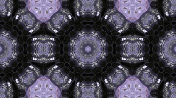 Soyut boya fırça mürekkep patlayabilir formanın düzgün kavramı simetrik desen süs dekoratif Kaleidoscope hareketi geometrik daire ve yıldız şekli