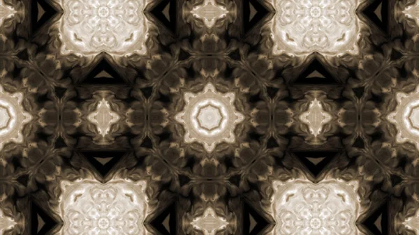 Soyut boya fırça mürekkep patlayabilir formanın düzgün kavramı simetrik desen süs dekoratif Kaleidoscope hareketi geometrik daire ve yıldız şekli