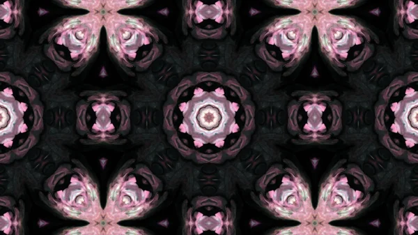 Soyut boya fırça mürekkep patlayabilir formanın düzgün kavramı simetrik desen süs dekoratif Kaleidoscope hareketi geometrik daire ve yıldız şekli