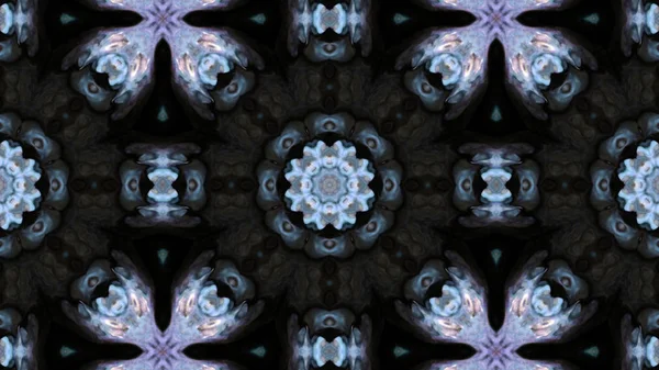 Soyut boya fırça mürekkep patlayabilir formanın düzgün kavramı simetrik desen süs dekoratif Kaleidoscope hareketi geometrik daire ve yıldız şekli