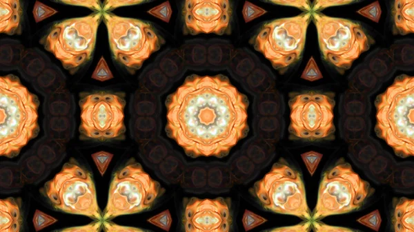 Soyut boya fırça mürekkep patlayabilir formanın düzgün kavramı simetrik desen süs dekoratif Kaleidoscope hareketi geometrik daire ve yıldız şekli