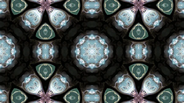 Soyut boya fırça mürekkep patlayabilir formanın düzgün kavramı simetrik desen süs dekoratif Kaleidoscope hareketi geometrik daire ve yıldız şekli